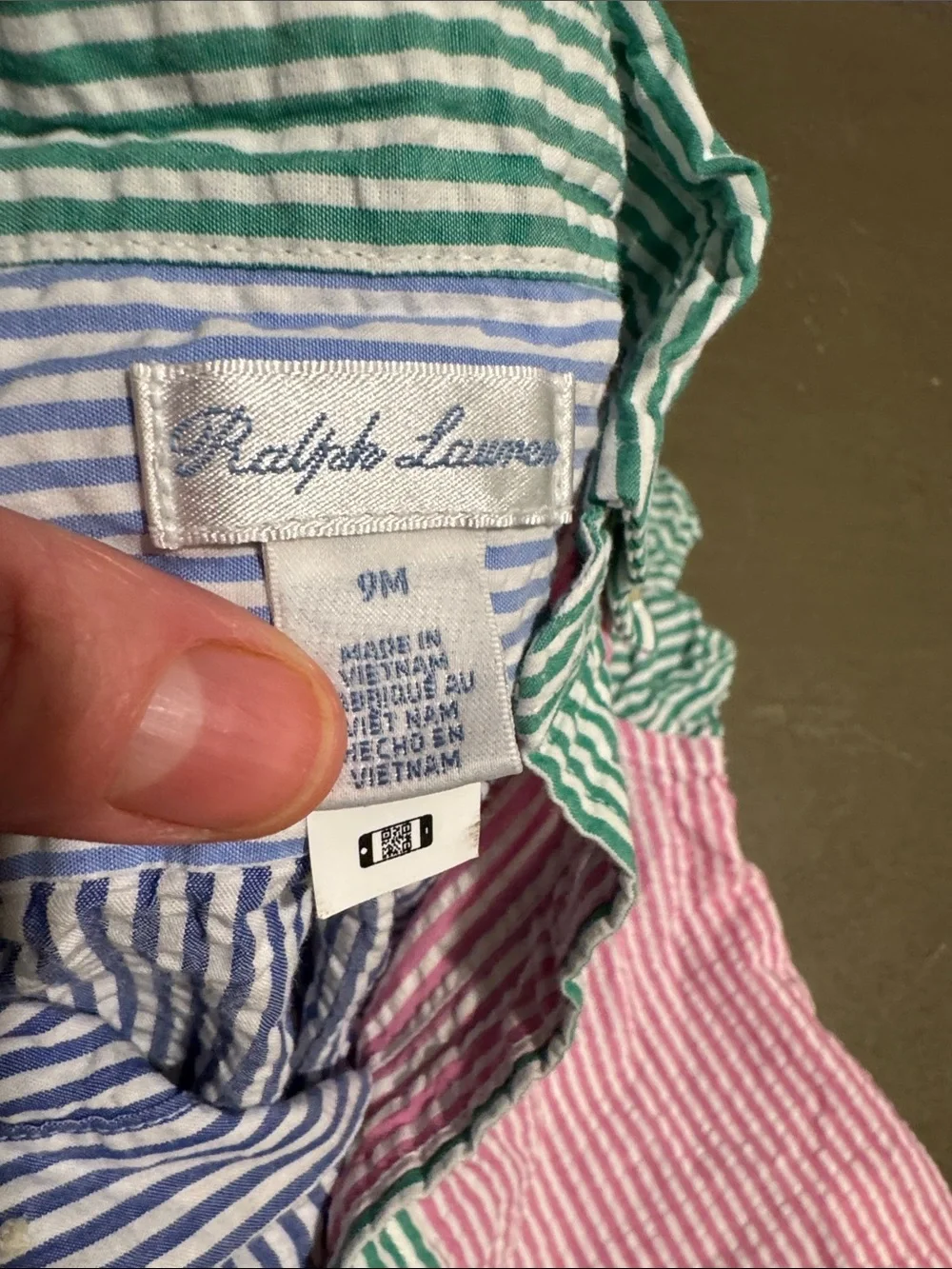 Polo by Ralph Lauren Multicolor Seersucker Striped Button-Down Shirt